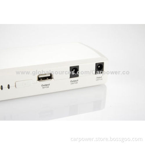 Mini jump start, 12V vehicle, power bank for mobile, laptop, MP3/MP4 players and devices